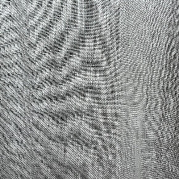 Stella Martini Tunic Top Women Small Beige 100% Linen Button Up Sleeveless Italy - Picture 4 of 12